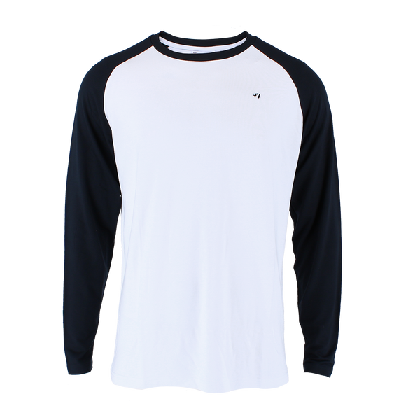 MONSØY Raglan, hvit/sort