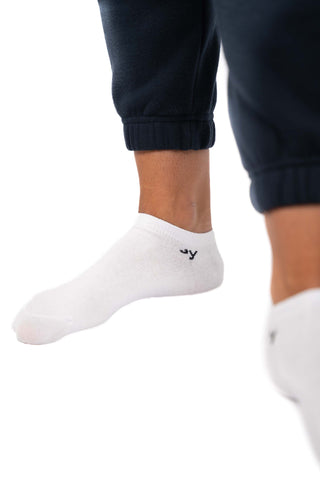 KVALØY ankel sokker, hvit, 3 par