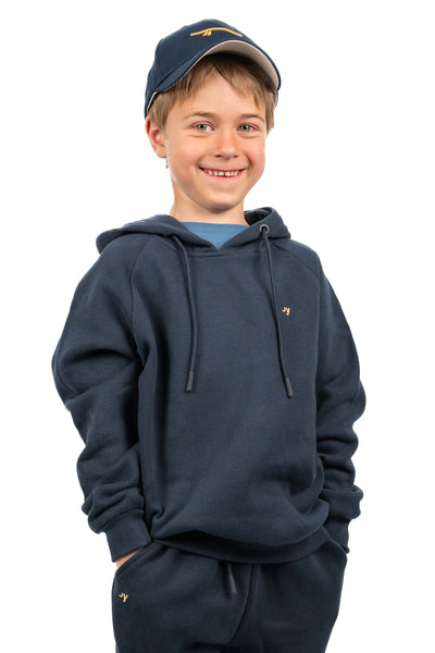SKJERVØY hoodie, blå, barn