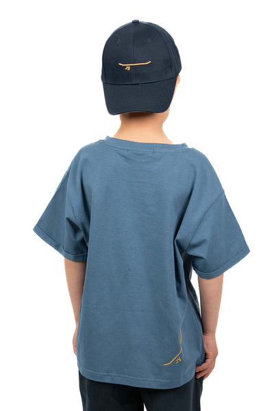 OLSØY T-shirt, barn, mellom blå